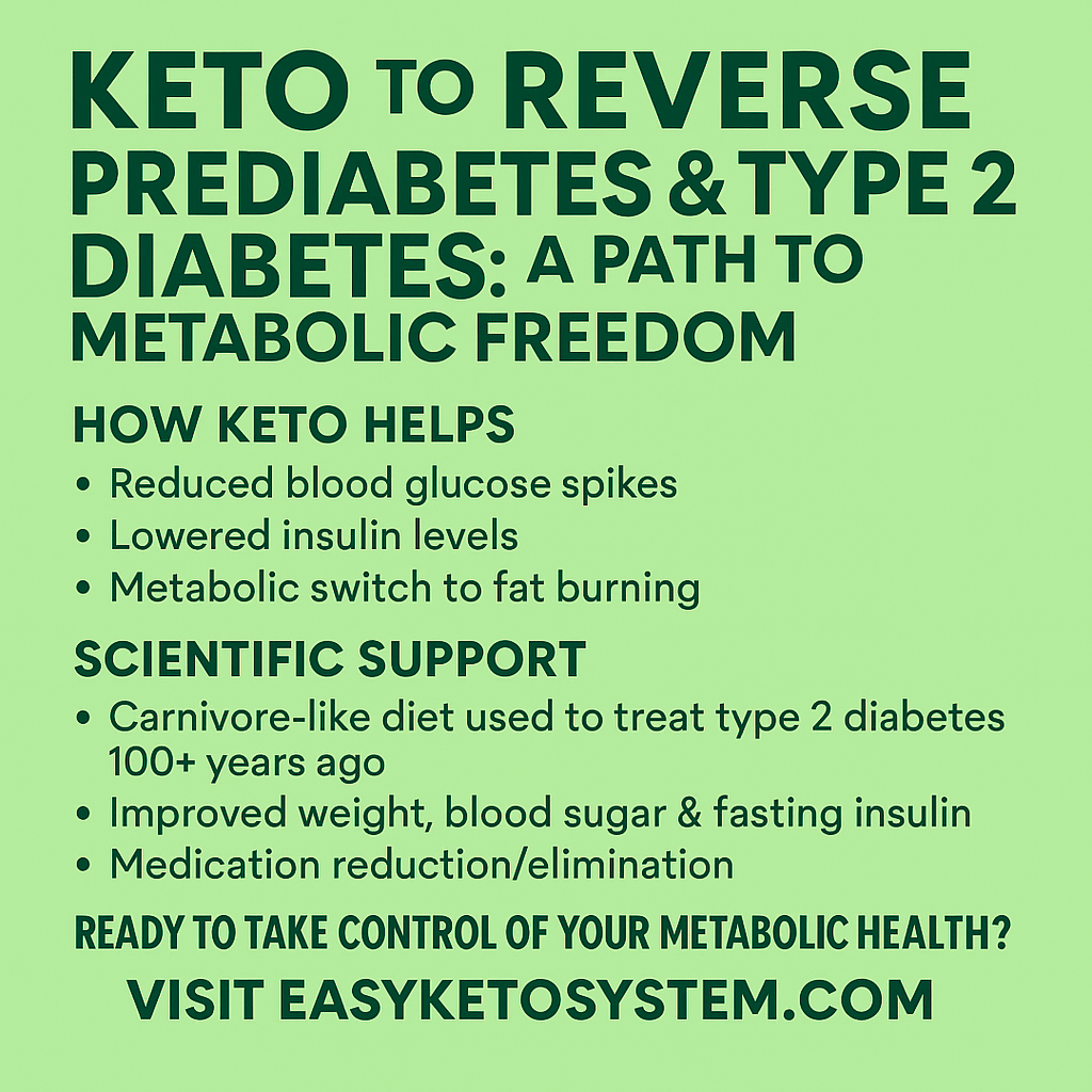Keto to Reverse Prediabetes & Type 2 Diabetes: A Path to Metabolic Freedom